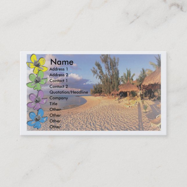 Travel Business Card (Front)