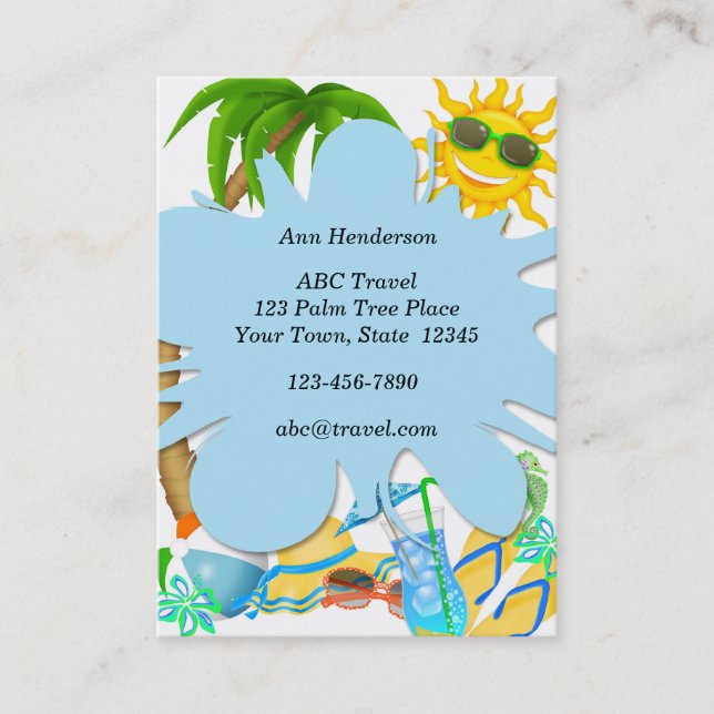 Travel Business Card (Front)