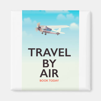 Travel By Air travel poster Magnet