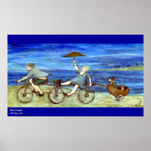 Travel by Tandem Bicycle Print
