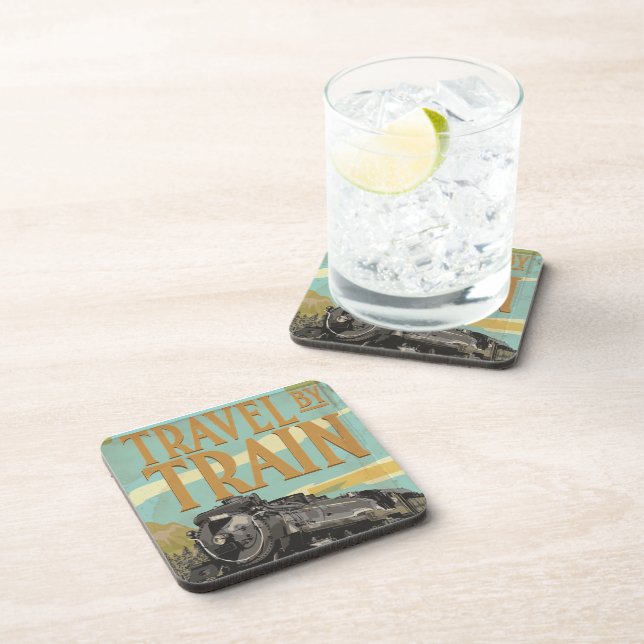 Travel By Train Coaster (Right Side)