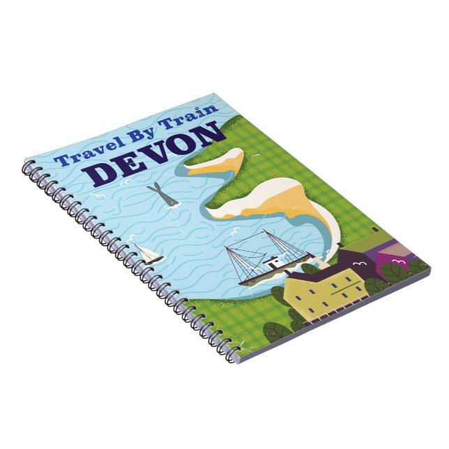 Travel By Train Devon Notebook (Right Side)