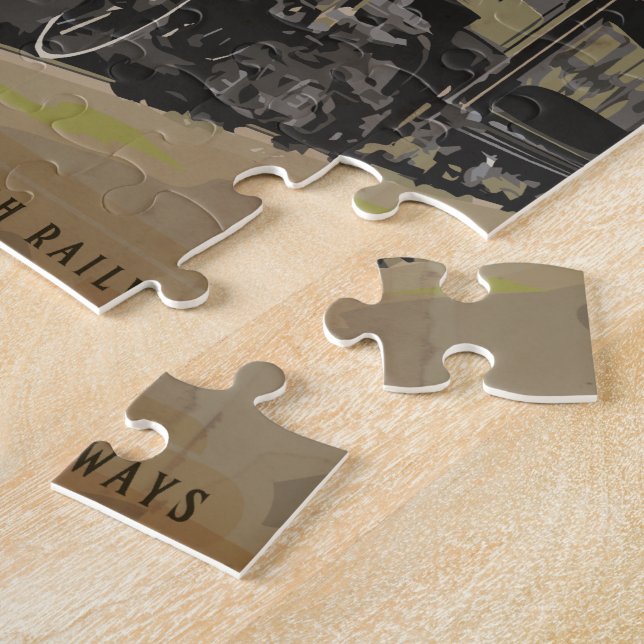 Travel By Train Jigsaw Puzzle (Side)