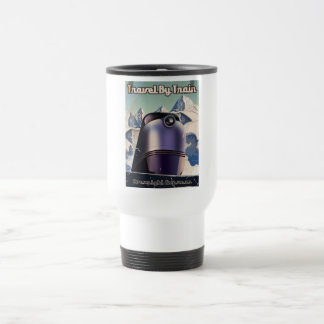 Travel By Train Sci-Fi vintage art Mug