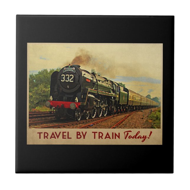 Travel By Train Tile (Front)