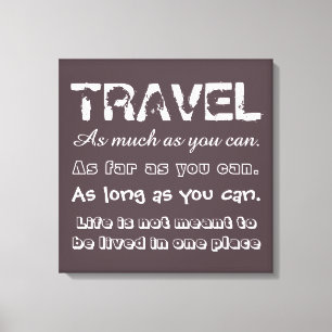 Travel Canvas Print