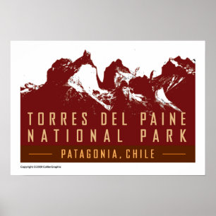 TRAVEL- Chile-Torres del Paine Poster