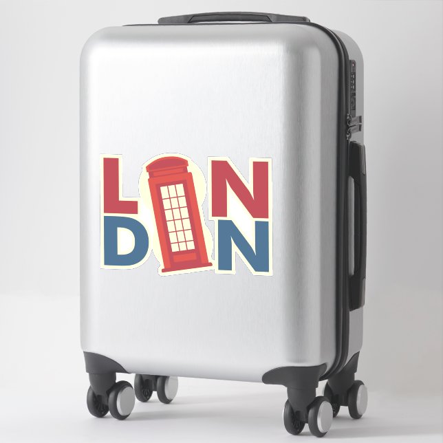 Travel Cities London Blue Red Phone Box (Suitcase)