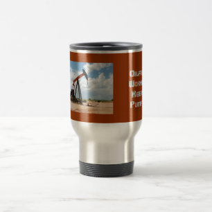 Travel coffee mug - Pump jack