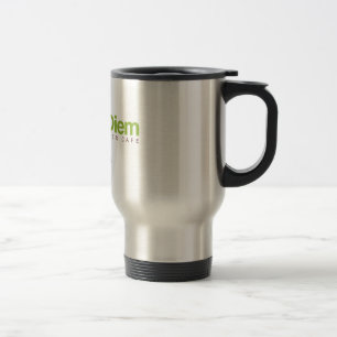 Travel Coffee Mug w/ Logo - Kava Diem Cafe