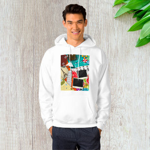 Travel Collage with Iconic Landmarks Vacation  Hoodie