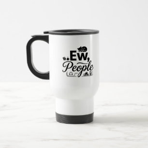 Travel Commuter Mug 15 oz Coffee Morning Quote
