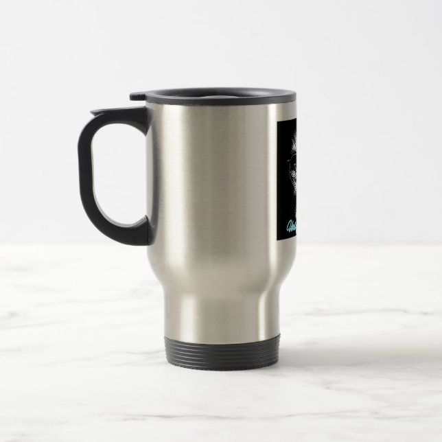 Travel/Commuter Mug, 15 oz Travel Mug (Left)