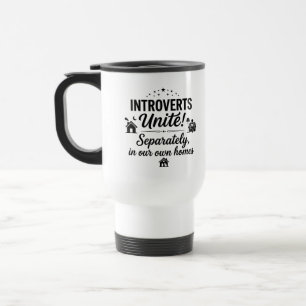 Travel/Commuter Mug: Morning Introvert Coffee Quot Travel Mug
