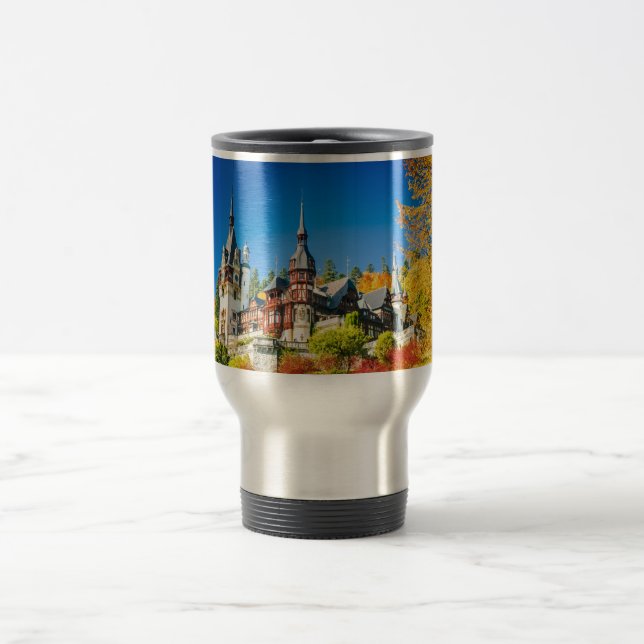 Travel/Commuter Mug Peles castle Sinaia (Center)