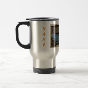 TRAVEL/COMMUTER MUG W/ CUSTOM NAME JAPANESE PRINT