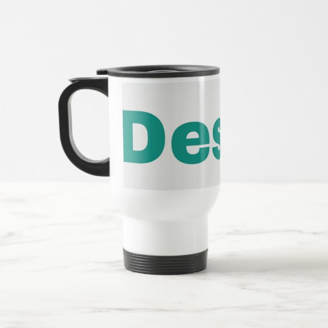 Travel/Commuter Mug white 15oz (Left)