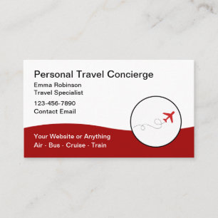 Travel Concierge And Promotional Business Card