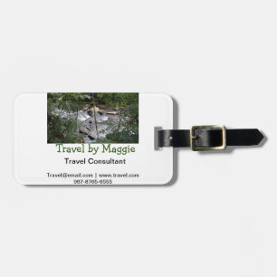 Travel consultant company add name email websphone luggage tag