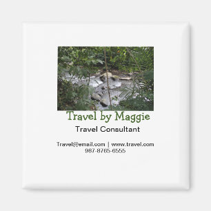 Travel consultant company add name email websphone magnet