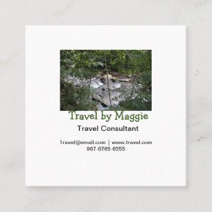 Travel consultant company add name email websphone square business card