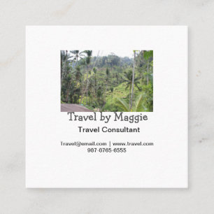 Travel consultant company add name email websphone square business card