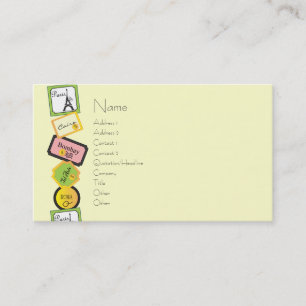 Travel Design Business Card