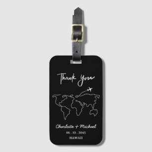 Travel Destination Wedding Favor Luggage Tag