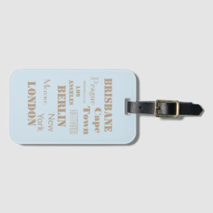 Travel Destination wish list Luggage Tag