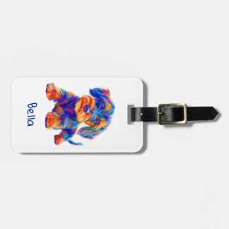 Travel Dog, coloured, cute,  Luggage Tag