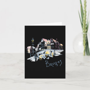 Travel Europe Belgium Bruges Family Vacation Souve Card