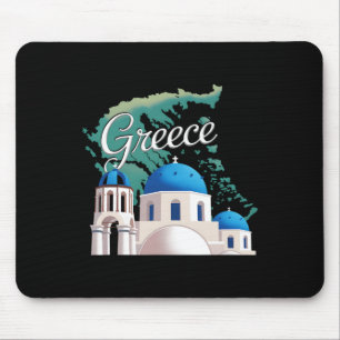 Travel Europe Greece Athens Santorini Crete Greek Mouse Mat