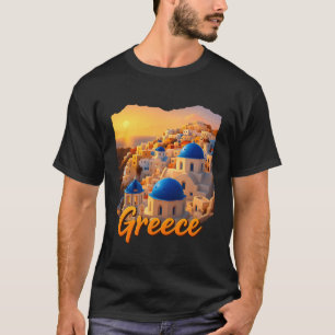 Travel Europe Greece Athens Santorini Crete Greek T-Shirt