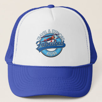 travel explore fabulous Aegina logo  Trucker Hat