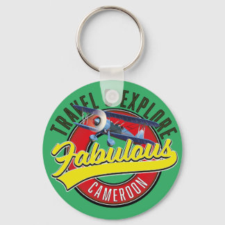 Travel & Explore Fabulous Cameroon logo Key Ring