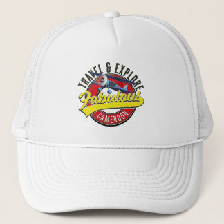 Travel & Explore Fabulous Cameroon logo Trucker Hat