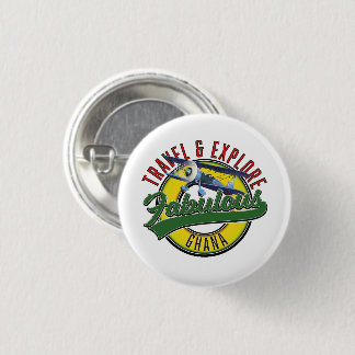 Travel explore fabulous Ghana logo 3 Cm Round Badge