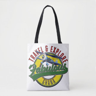 Travel explore fabulous Ghana logo Tote Bag