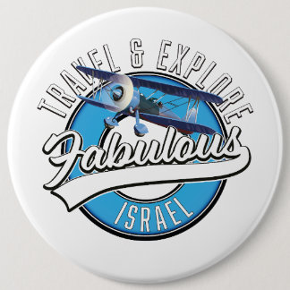Travel Explore Fabulous Israel 6 Cm Round Badge