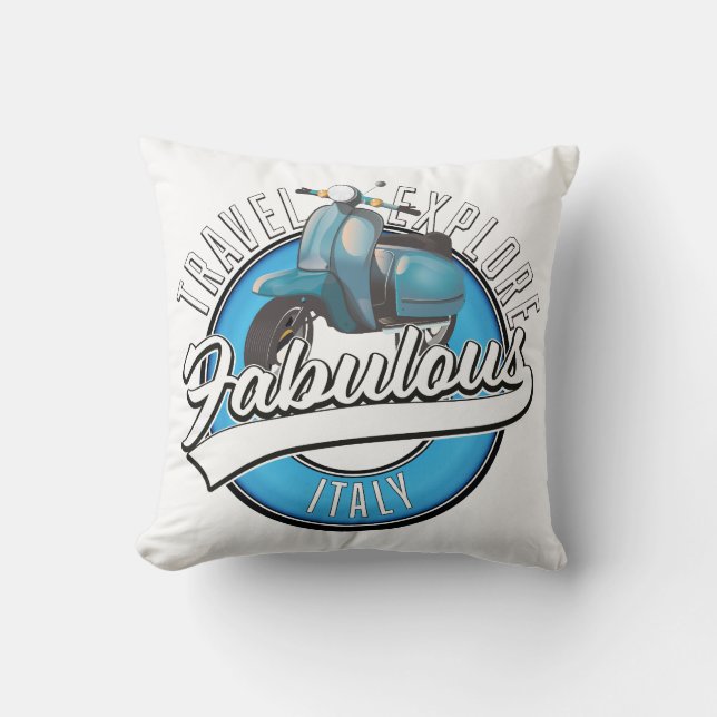 Travel Explore Fabulous Italy  Cushion (Front)