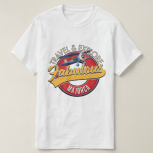 travel explore fabulous Majorca logo T-Shirt