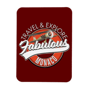 travel explore fabulous Monaco logo Magnet