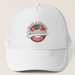 travel explore fabulous Monaco logo Trucker Hat