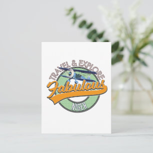 travel explore fabulous Niger logo Postcard