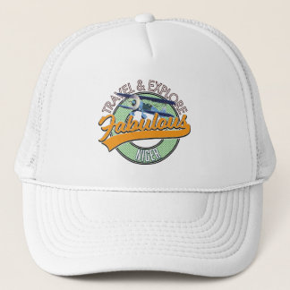 travel explore fabulous Niger logo Trucker Hat