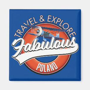 travel explore fabulous Poland logo Magnet
