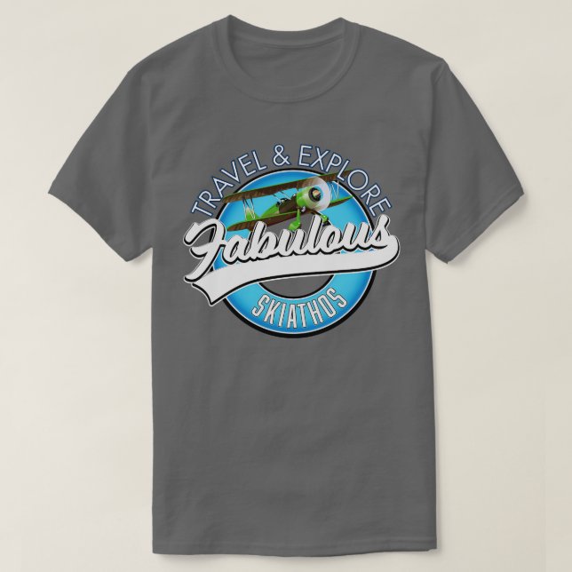 travel explore fabulous Skiathos T-Shirt (Design Front)