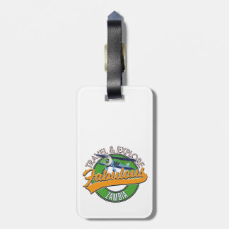 Travel explore fabulous zambia luggage tag