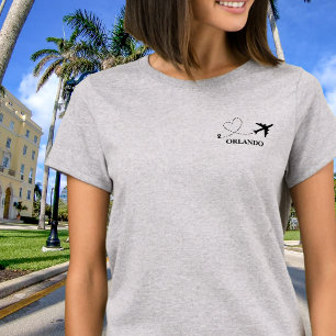 Travel Family Vacation Aeroplane & Custom Locatio T-Shirt