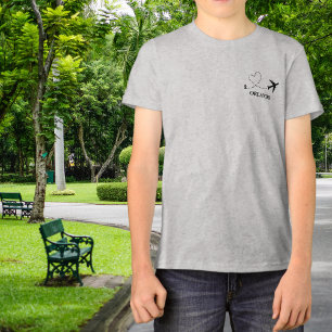  Travel Family Vacation Aeroplane & Custom Locatio Tri-Blend Shirt